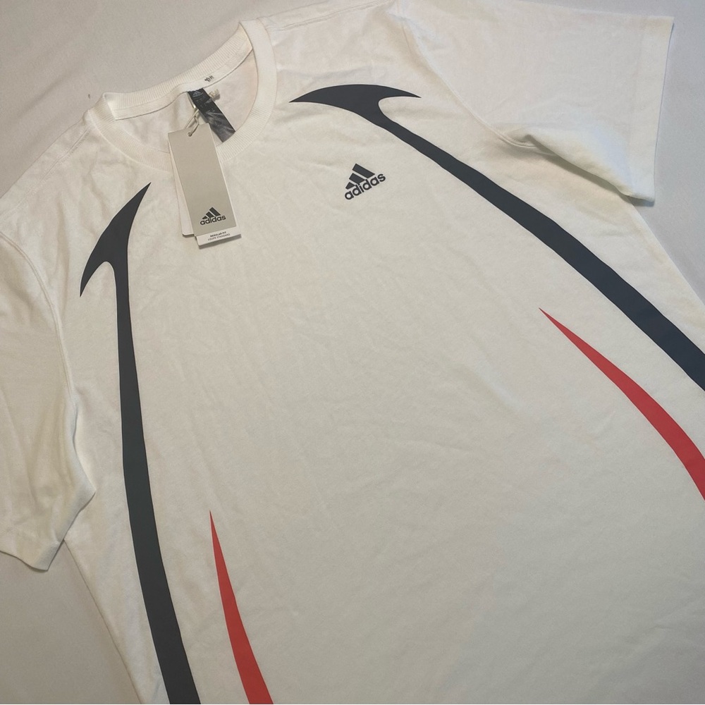 Adidas Colorblock Shirt Men L Retro Soccer Y2K Sports